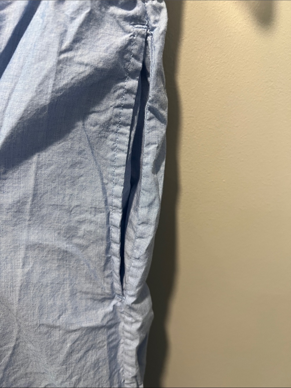 J. Crew Pale Blue Wide-Leg Cotton Pants - Picture 6 of 9